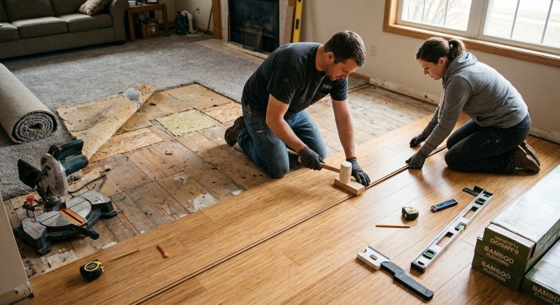 Bamboo Flooring Installation in Silver Spring, MD
