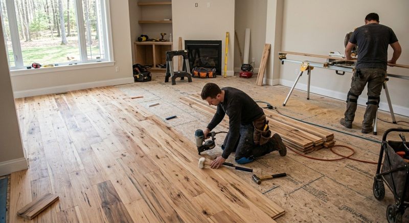 Hickory Floor Installation in Silver Spring, MD