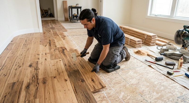 Hickory Floor Installation in Silver Spring, MD