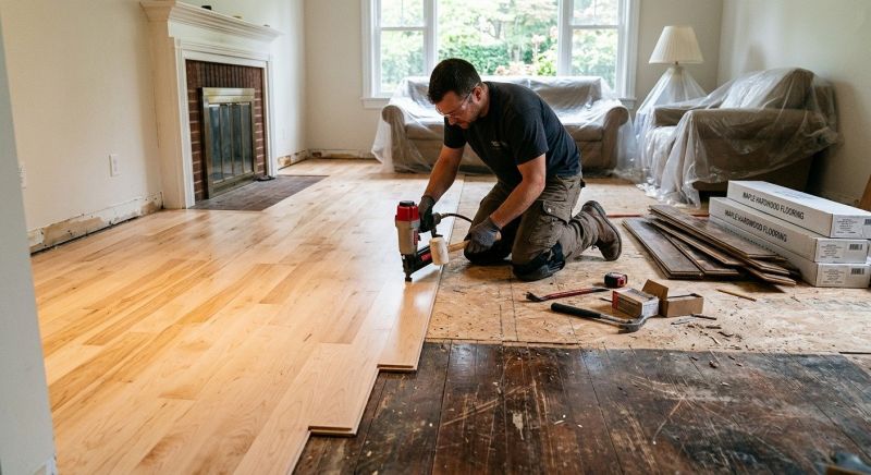 Maple Flooring Installation in Kensington, MD