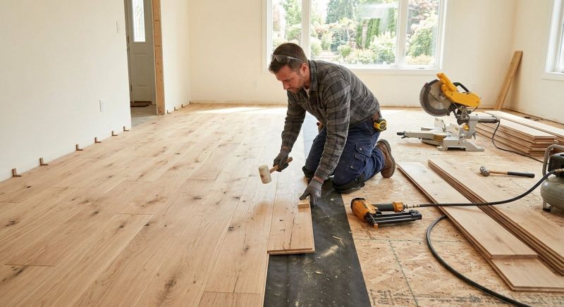 Oak Floor Installation in Ashburn, VA