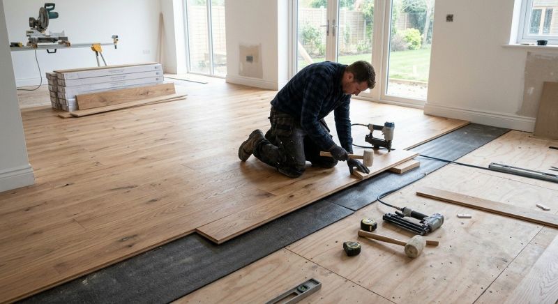 Oak Floor Installation in Ashburn, VA
