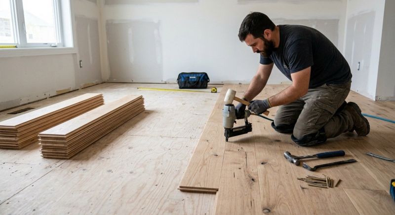 Oak Floor Installation in Bowie, MD