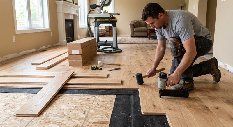 Oak Floor Installation in Laurel, MD