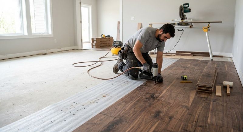 Walnut Flooring Installation in Silver Spring, MD