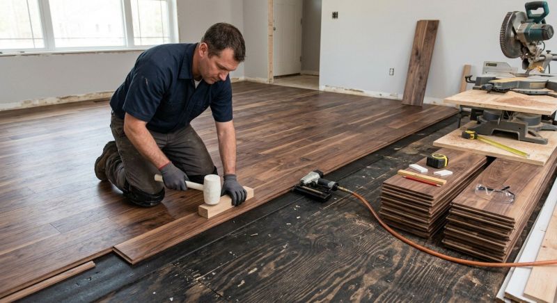 Walnut Flooring Installation in Silver Spring, MD
