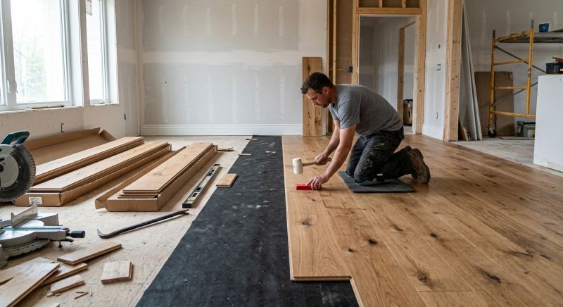 Wide Plank Floor Installation in Silver Spring, MD